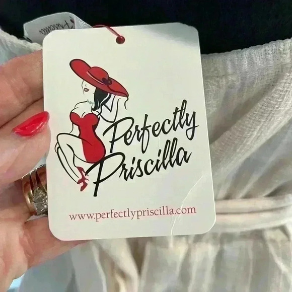 Perfectly Priscilla NWT out for brunch dress like pink and off-white size 16/18 - Picture 5 of 10